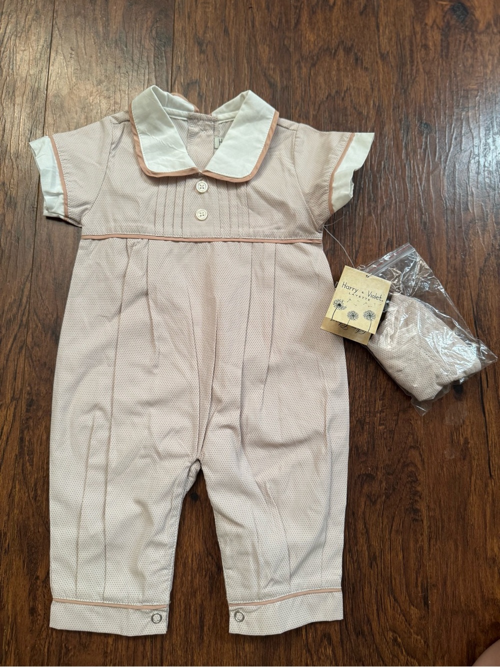 Baby One-Piece with White Collar